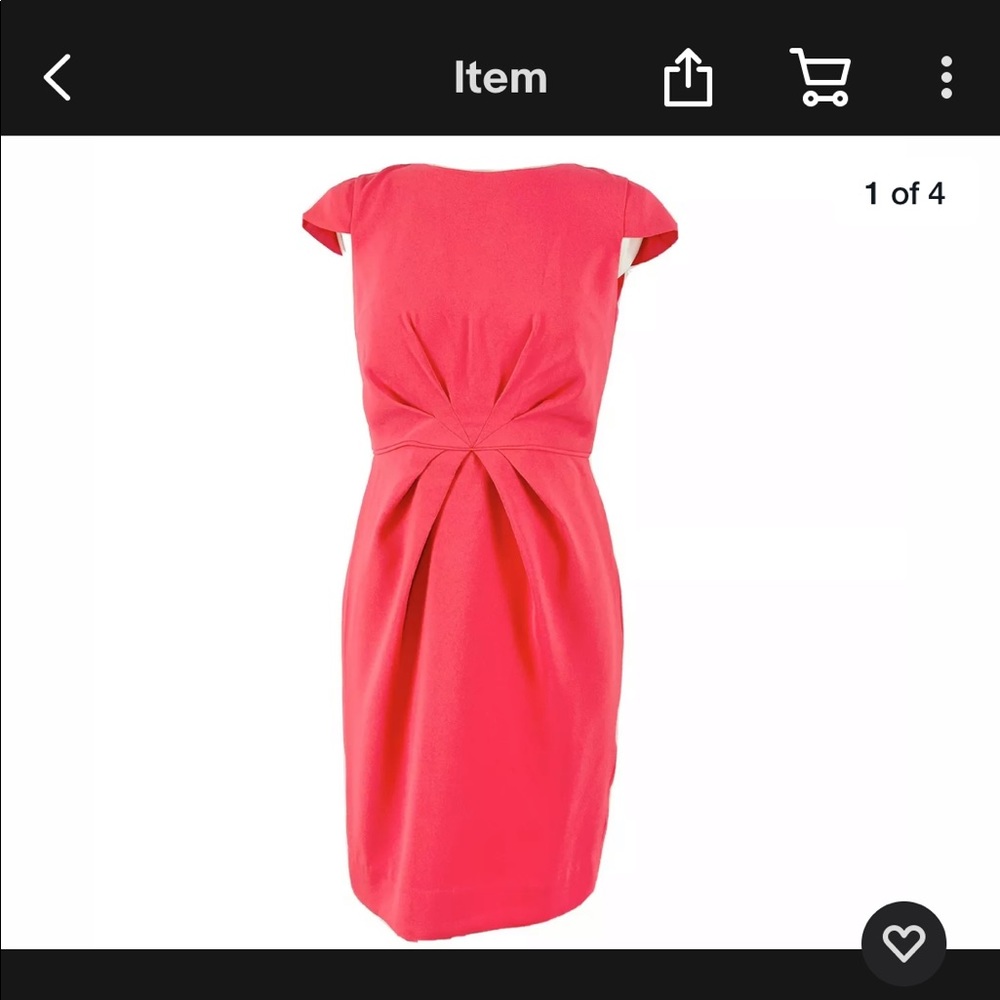 Last chance! J Crew Coral cap sleeved dress